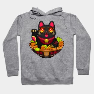 Cute Maneki Neko Ramen T-Shirt 1 Hoodie